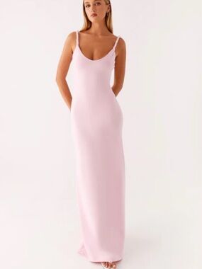 silver dress long A-line Silver Metallic Dress Ruffles Long Prom Dress With Slit sew1063